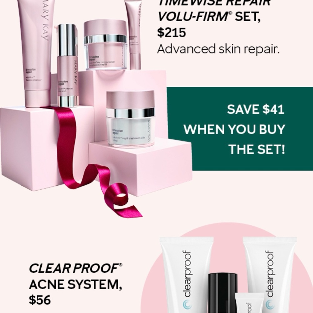Mary Kay anti aging facial set.